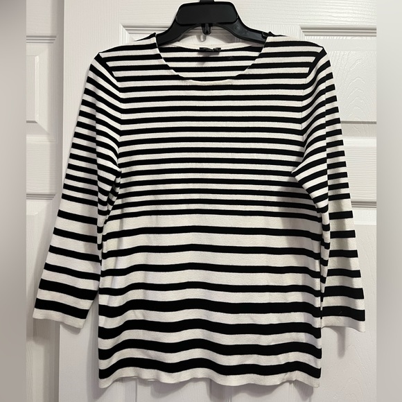 Talbots Women’s Crew Neck Striped Sweater/Top - Picture 5 of 9